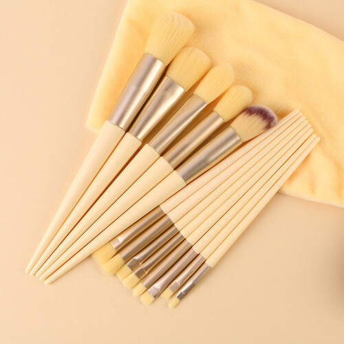 Ranpo (Yellow) 13Pcs Multifunction Makeup Brush Set 2