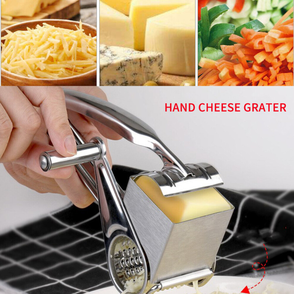 Rotary Stainless Steel Blades Slicer Cheese Grater Kitchen Tool