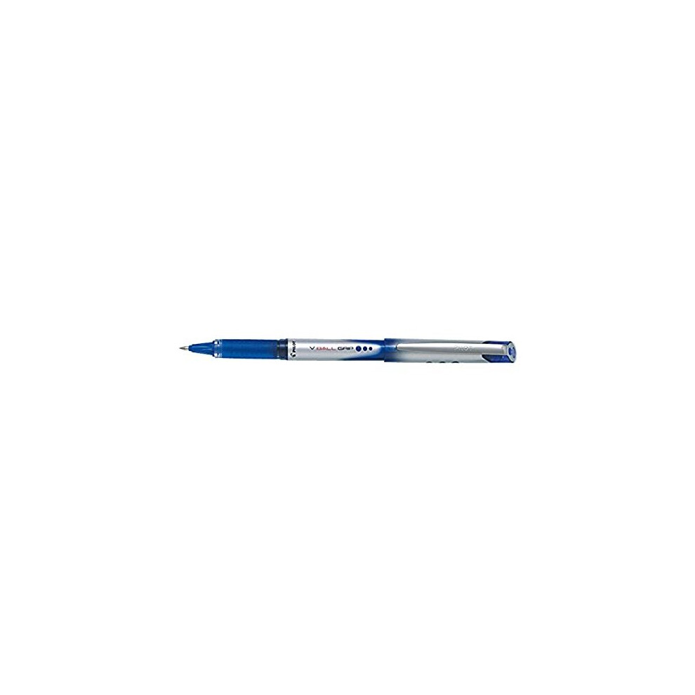 Pilot Vball 7 Grip Liquid Ink Rollerball 0.7 Mm Tip - Blue, Box Of 12