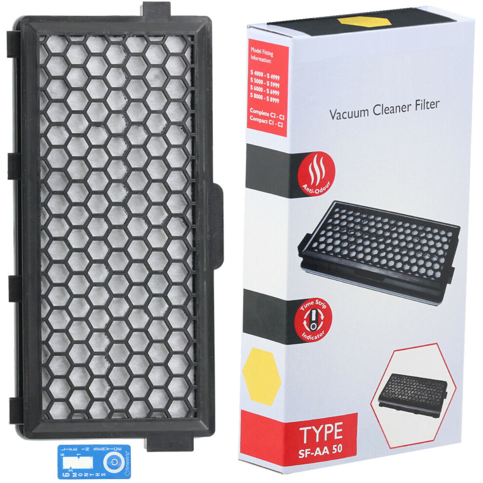 Spares2go Carbon Filter Type Sf-Aa50 Compatible With Miele C2 C3 Cat & Dog Compact Complete Ecoline