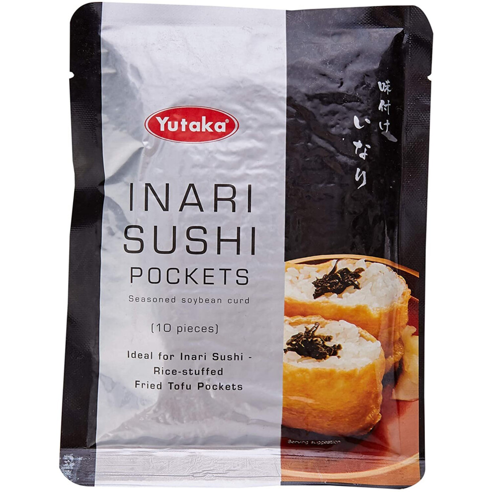 Yutaka Inari Sushi Pockets / Fried Tofu Pockets / Seasoned Soybean Curd For Inari Sushi 100G