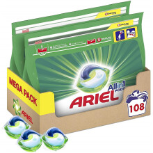 Ariel All-in-1 Pods, Washing Liquid Laundry Detergent Tablets/Capsules, 108 Washes (54 x 2)