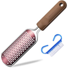 Pedicure Foot File Callus Remover - Large Foot Rasp Colossal Foot Scrubber Professional Stainless Steel Callus File for Wet and Dry Feet