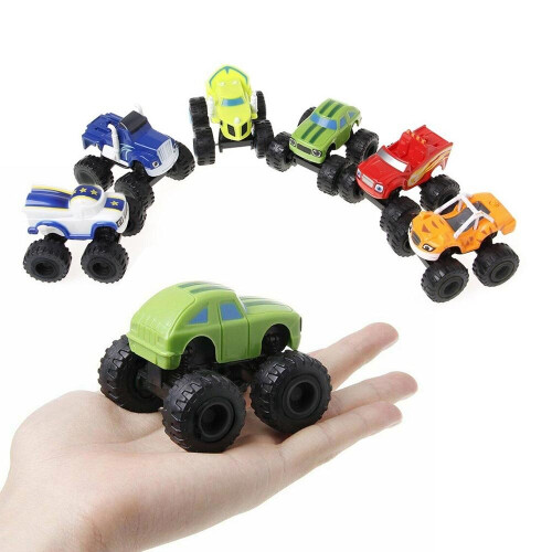 6Pcs Blaze και το Monster Trucks Kit Μηχανές παιχνίδι Racer Αυτοκίνητα Παιδικό σετ 1