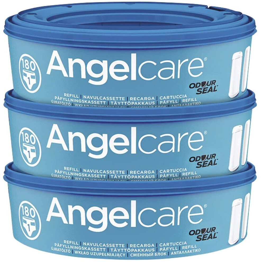 Angelcare Nappy Disposal System Refill Cassettes - Pack of 3