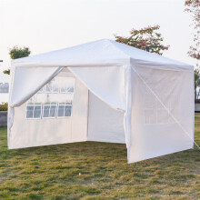 (3 x 3m with Four Sides) Garden Outdoor Gazebo Party Tent Waterproof Canopy