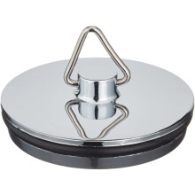 Merriway BH03910 38mm 1/1/2 inch Chrome Plated Metal Basin Sink Plug Stopper