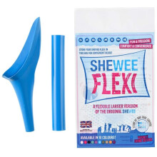 SHEWEE Flexi - Reusable Pee Funnel – A Flexible, Larger Version Of The Original Female Urination Device Since 1999! Quickly, Easily and Discreetly,