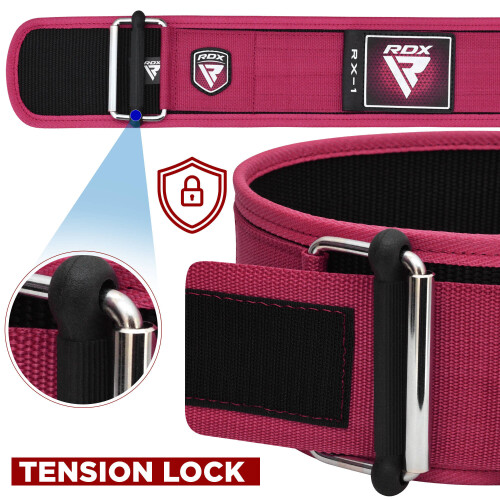 (Medium, Pink) RDX Weight Lifting Belt for Women 2