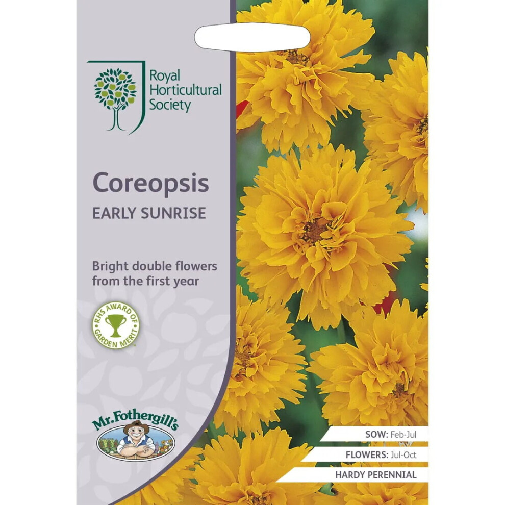 Mr Fothergill's Mr.fothergill's Rhs Grow Your Own Coreopsis Early Sunrise Seeds Packet