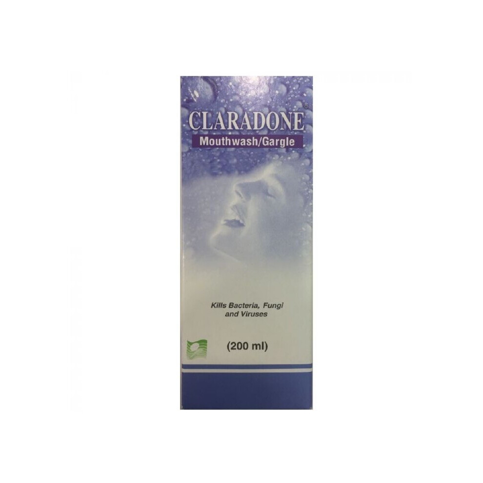 Claradone Mouthwash 200 Ml - Mouthwash For Fresh Breath, 200 Ml Bottle