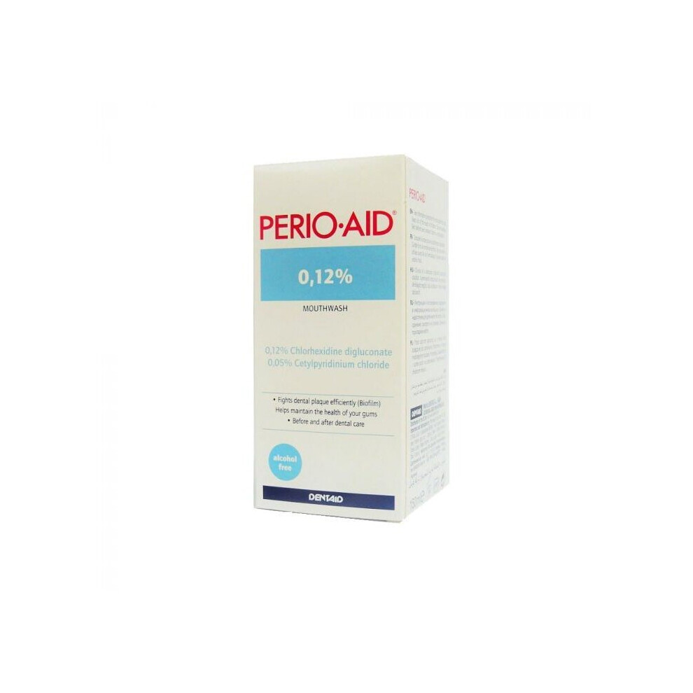 Perio-Aid 0.12% Mouth Wash Perio-Aid gives your mouth the comfort and hygiene 150 mL