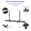 Universal Sound Bar Bracket Wall Mount Soundbar Mount Below TV 2