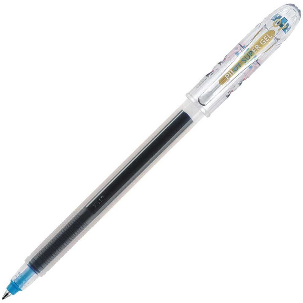 Pilot Bl-Sg-7-Lb Supergel Rollerball 0.7 Mm Tip (Box Of 12) - Light Blue