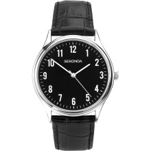 Sekonda Men's Analog Quartz Watch with Leather Strap 1777