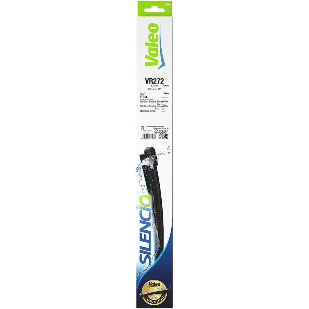 Valeo Wiper Blade, Silencio Rear Lhd Rhd Vr272 (X1), 574580, 335