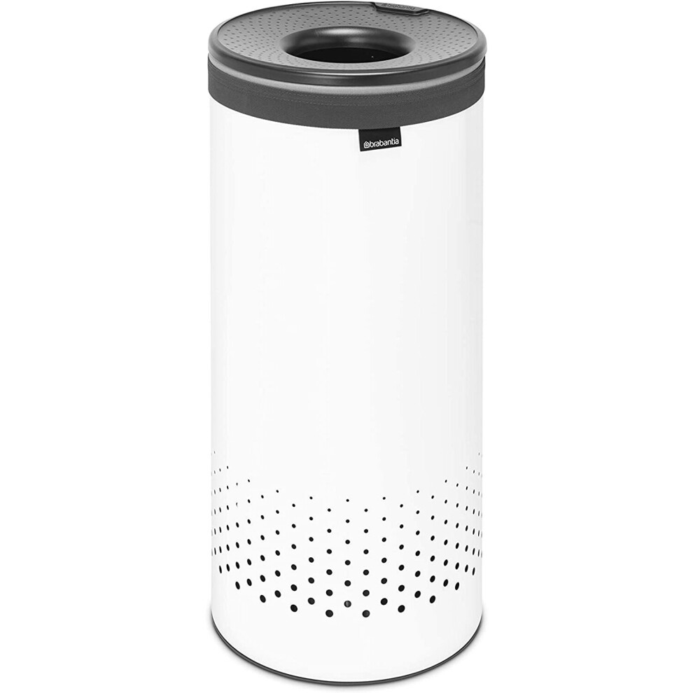Brabantia Laundry Bin, White, 35L