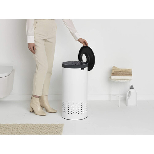 Brabantia Brabantia Laundry Bin, White, 35L 1