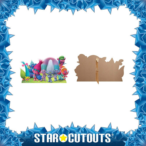 STARL CUT OUTS Trolls True Colours Group Cut Out, Multi-Colour 1