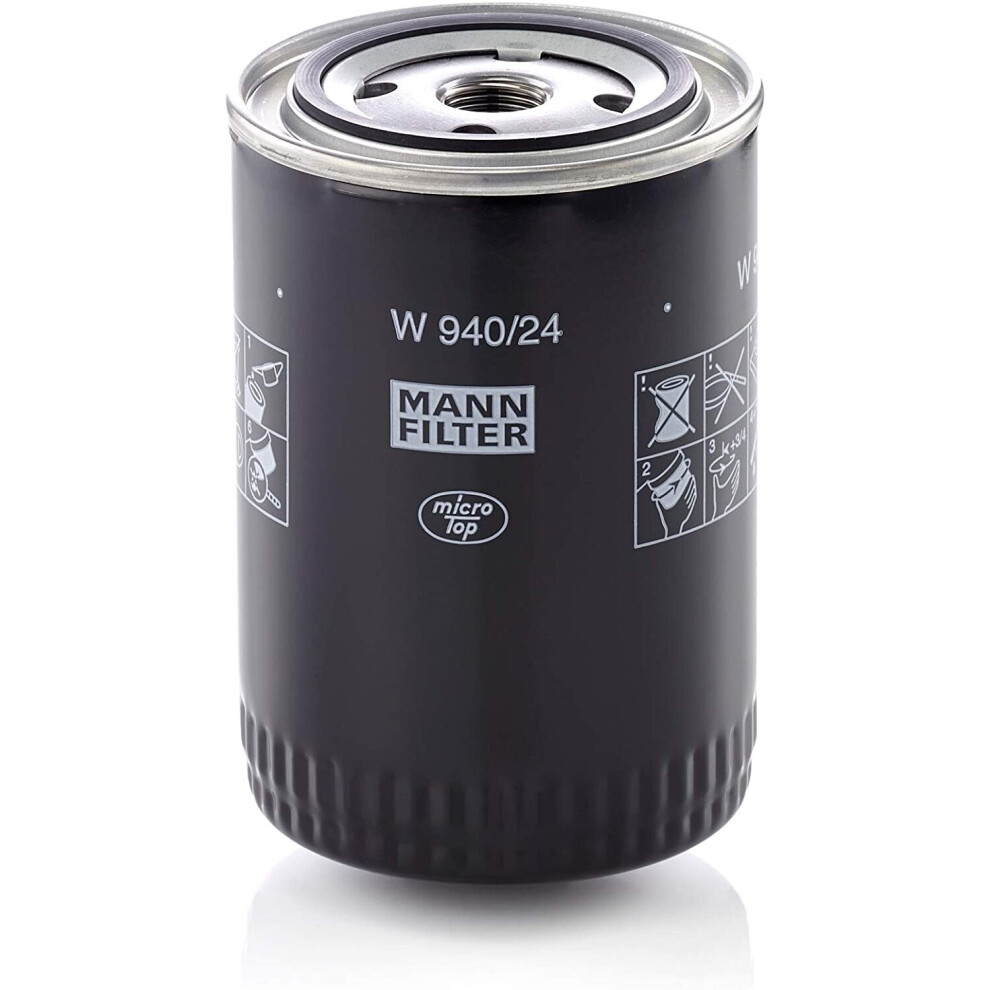 Original Mann-Filter Oil Filter W 940/24 Â Hydraulics Filter Â For Trucks, Busses And Utility Vehicles 4011558712808