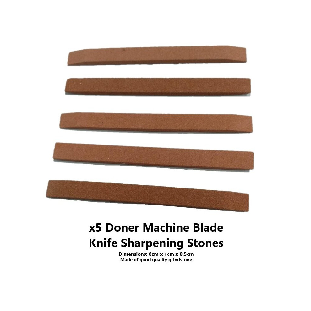 EASYCUT Doner Kebab Machine Blade Slicer Knife Sharpening Stones x 5pc