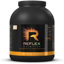 Reflex Nutrition One Stop Xtreme Serious Mass Protein Powder 55g Protein 10.3g BCAA'S, 73g Low GI Carbs 5,000mg Creatine & Added Vitamins (Cookies and
