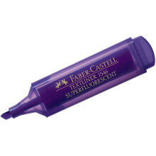 Faber-Castell 1546 Super Fluorescent Textliner-Violet, 1 Piece