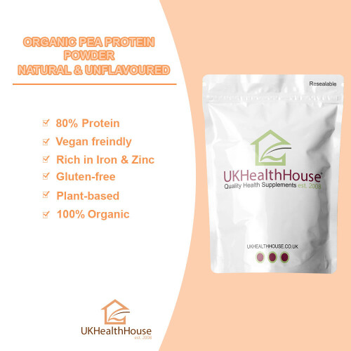 Pea Protein Powder - 100g - Pure Vegan Unflavoured Isolate 80% 2