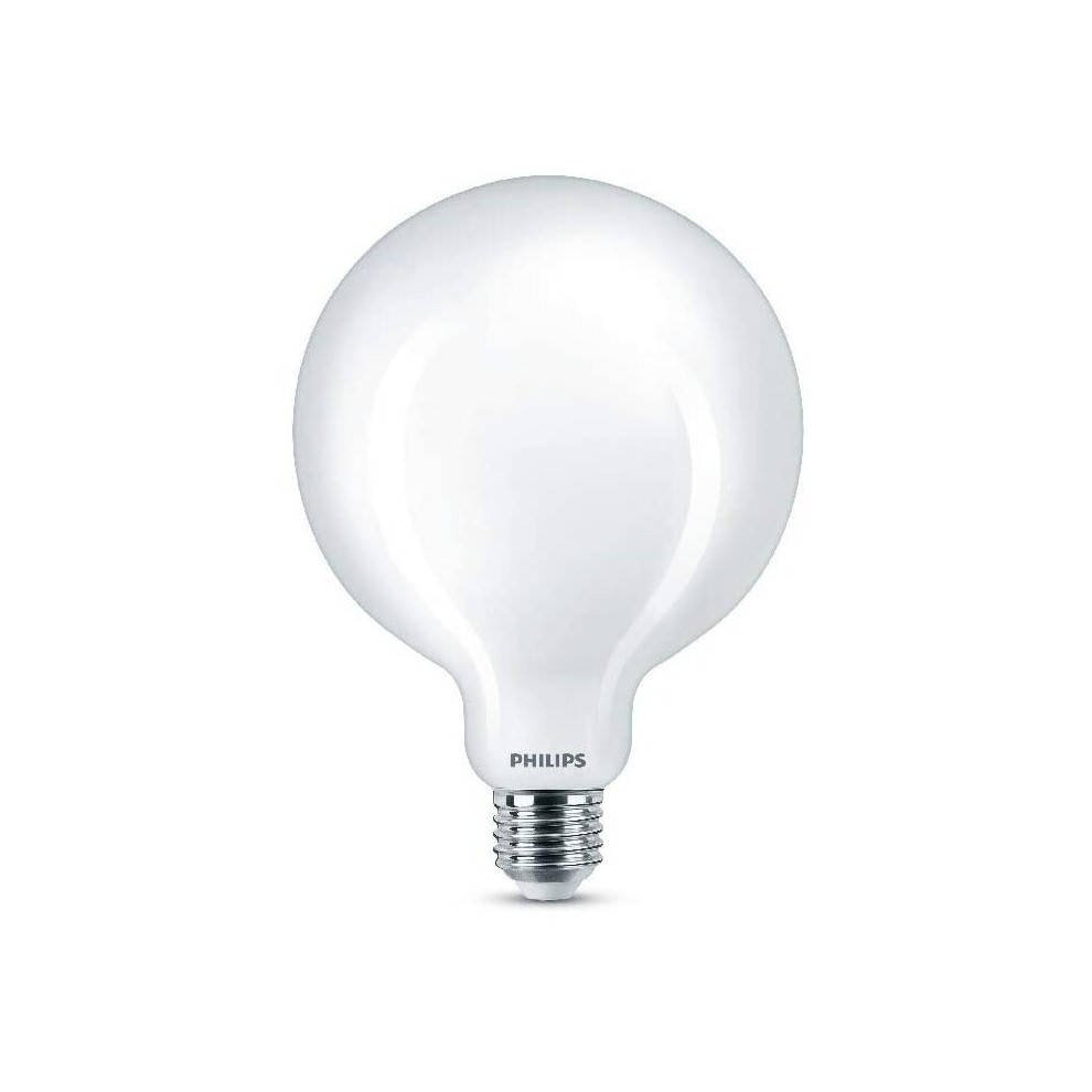 Philips LED Frosted Globe G120 Light Bulb [E27 Edison Screw] 13W - 120W Equivalent, Warm White (2700K), Non-Dimmable
