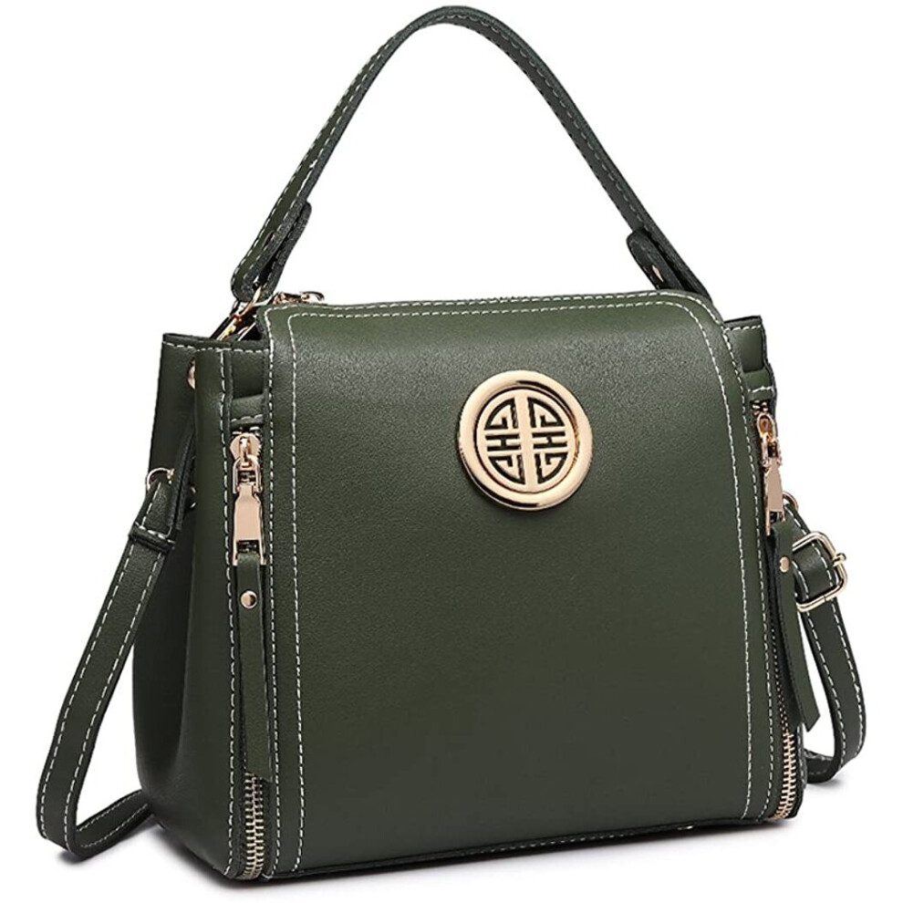 Miss Lulu Women Handbags Pu Leather Casual Travel Ladies Top Handle Crossbody Shoulder Messenger Bag Medium Tote
