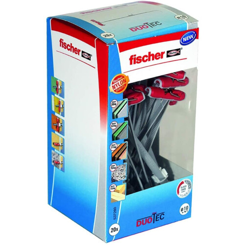 Fischer Fischer DuoTec 10 Nylon-Kippdübel für Platten 20 St.