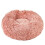 Bunty (Small, Pink) Plush Donut Dog Bed Anti Anxiety Calming Pet Bed 1