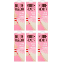 Rude Health Organic Soya Drink, 1 Litre (Pack of 6)