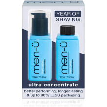 men-u Shaving Cream for Men REFILL STARTER KIT, High-Performance Shave Cream Ultra-Concentrate Formula, 100ml Bottle+Refill