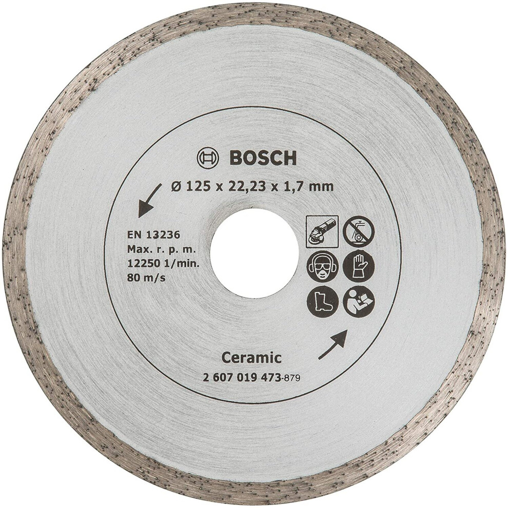Bosch 2607019473 125mm Diamond Disc for Tiles, Silver