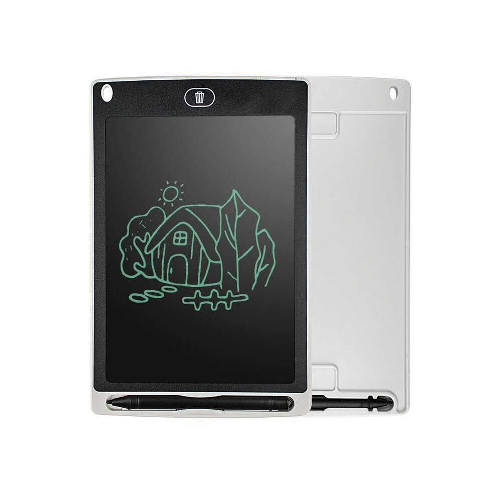 (White) 8.5'' Digital Lcd Writing Drawing Tablet Pad Graphic Boards Kids Notepad White 692465471879