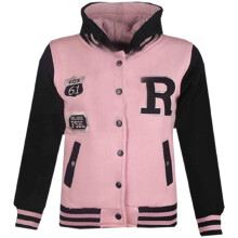 (11 - 12 Years, Light Pink NYC Style) KIDS GIRLS BOYS NYC FOX BASEBALL R HOODED JACKET
