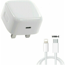 18W USB-C Fast PD Charger Plug With Cable For iPhone 13 ,12 Pro, 11