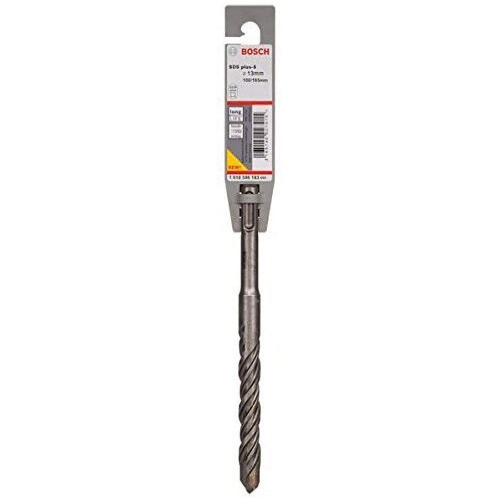 Bosch 1618596183 Sds-Plus-5 Masonry Drill Bit, 13Mm X 100Mm X 165Mm, Silver