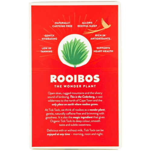 Tick Tock Organic Rooibos Tea 40S 1