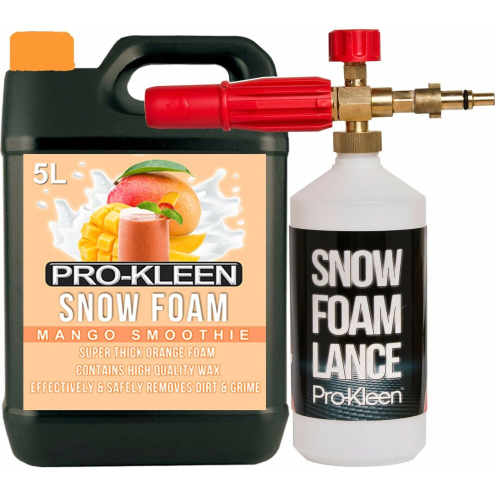 (Mango) ProKleen Snow Foam Car Shampoo & Nilfisk Lance Kit