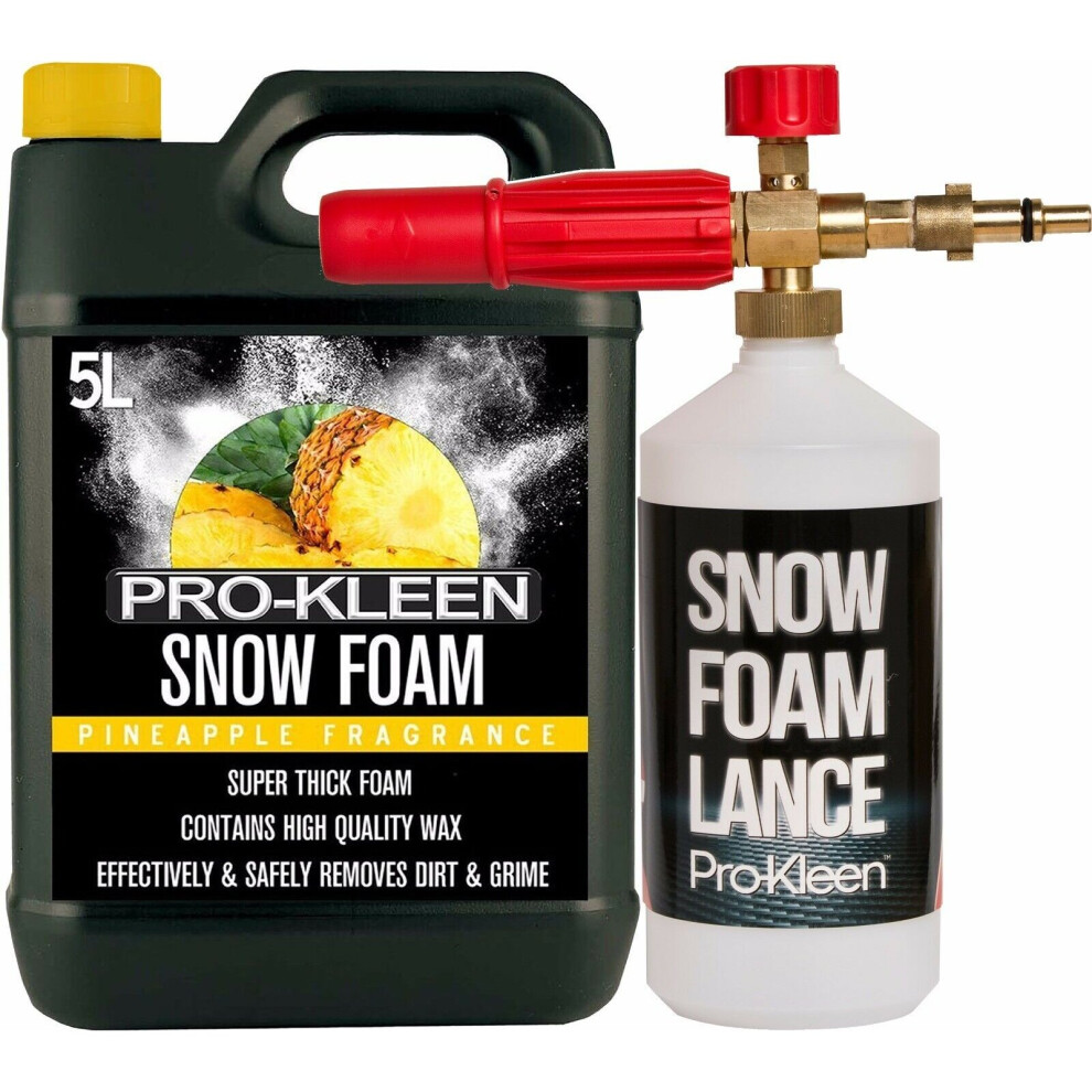 (Pineapple) ProKleen Snow Foam Car Shampoo & Nilfisk Lance Kit