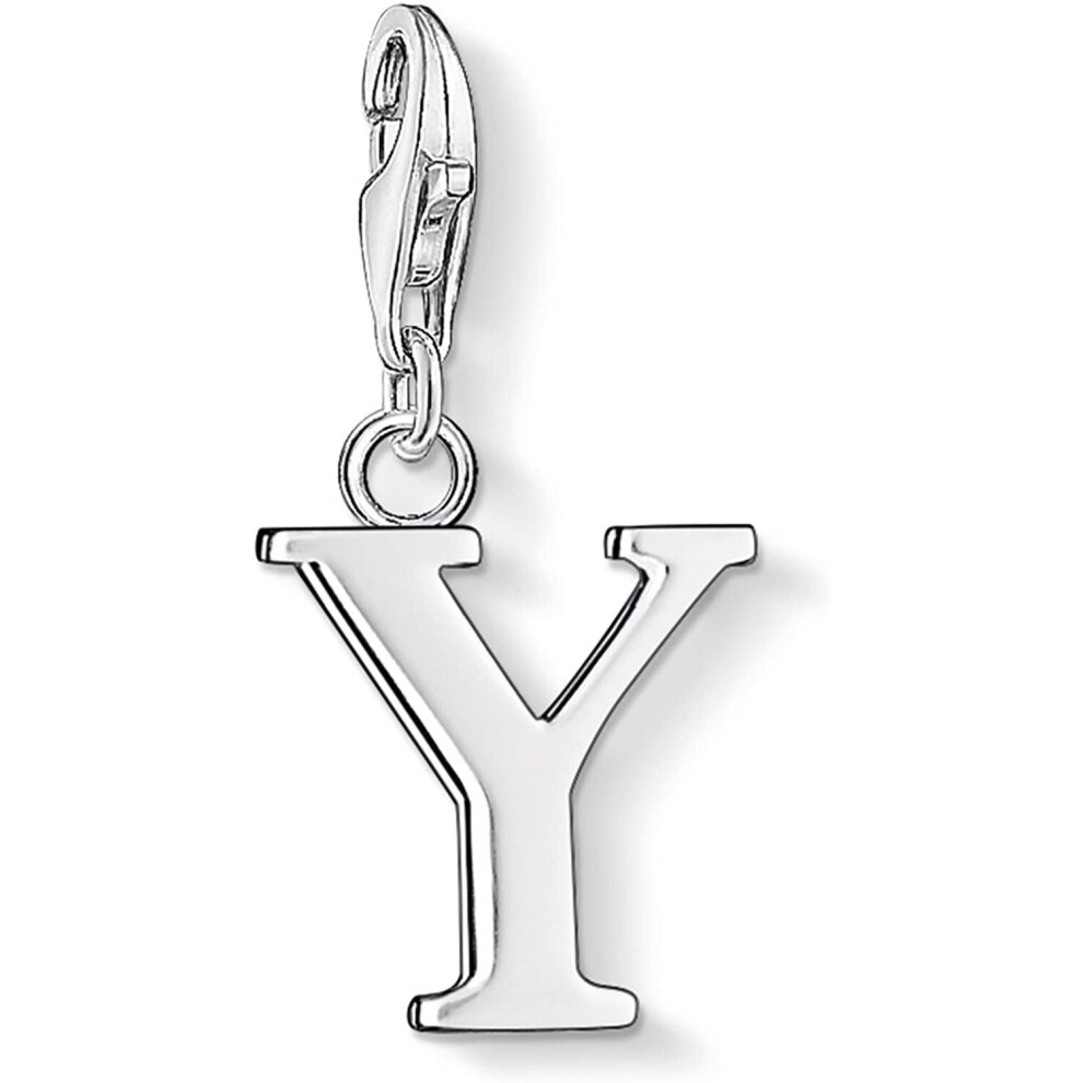 Thomas Sabo Women-Charm Pendant Letter Y Charm Club 925 Sterling Silver 0199-001-12