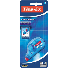 Tipp-Ex Pocket Mouse Correction Tapes – Pack of 2- Easy To Use - Extra Tear-Resistant - 10 m, White Colour