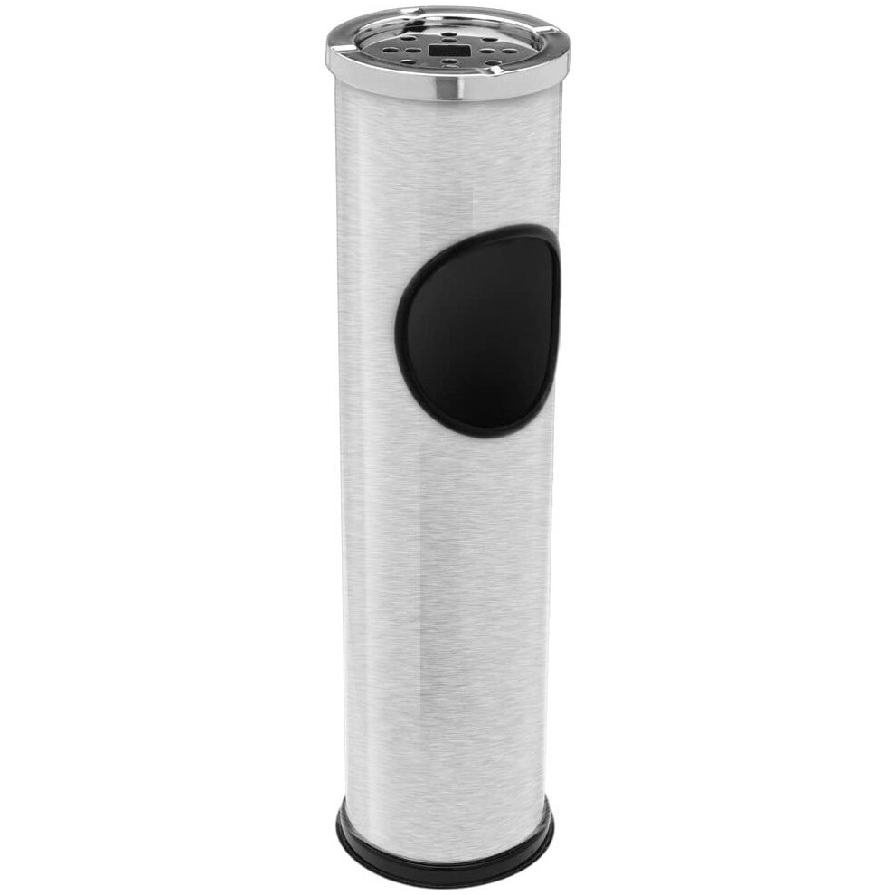 Standing Stainless Steel Outdoor Rubbish Bin Ashtray