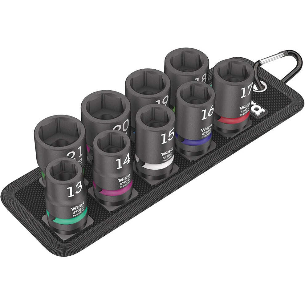 Wera 05004580001 Belt C Impaktor 1 Socket Set, Colour, Size
