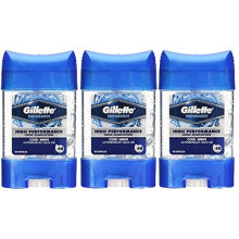 3 x Gillette Endurance Antiperspirant Clear Gel 70ml - Cool Wave