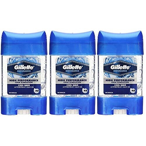 Gillette 3 x Gillette Endurance Antiperspirant Clear Gel 70ml - Cool Wave