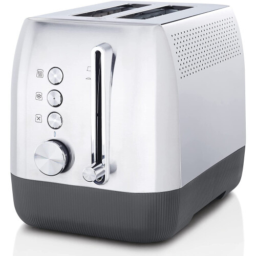 Breville Edge Deep Chassis 2-Slice Toaster | Toasts All the Way to the Top | Brushed Stainless Steel [VTT981]