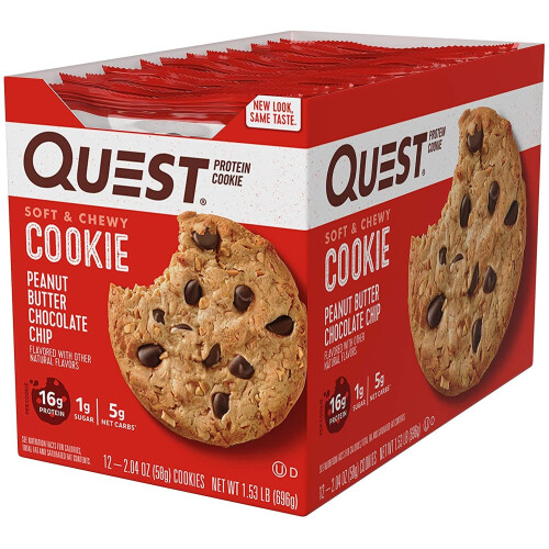 Quest Nutrition Cookie PB Chocolate Chip 12/Box, 696 g 1